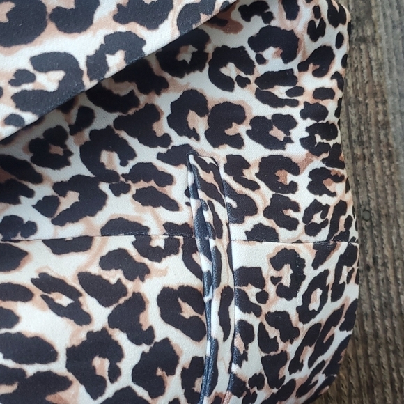 Boomboom Jeans Leopard Blazer Jacket M Short lined - Picture 3 of 4